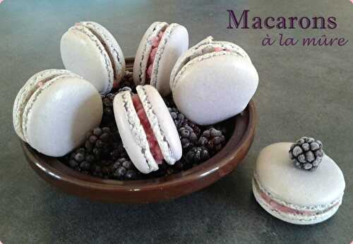 Macarons à la mûre