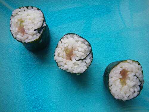 Makis au thon et fenouil confit