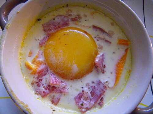 Oeufs cocotte à la carotte