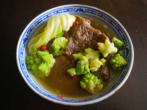 Potée au 2 choux et son bouillon asiatique