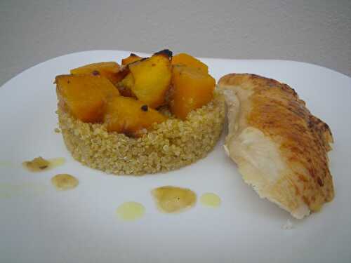 Poulet à la mangue et courge butternut