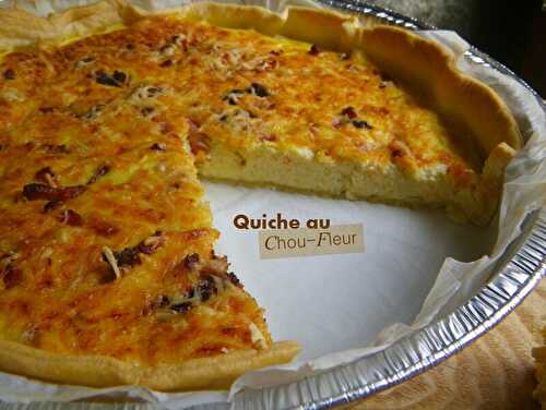 Quiche au chou-fleur (ou comment faire passer ça pour une simple quiche lorraine)