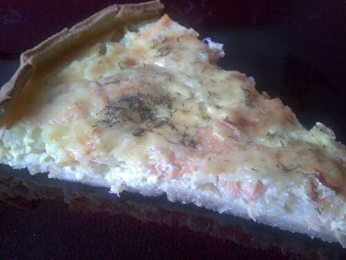 Quiche au fenouil et au saumon