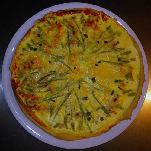 Quiche aux asperges sauvages