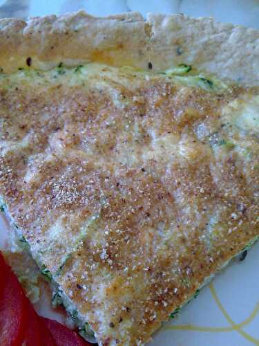 Quiche croustillante aux courgettes et au fromages italiens