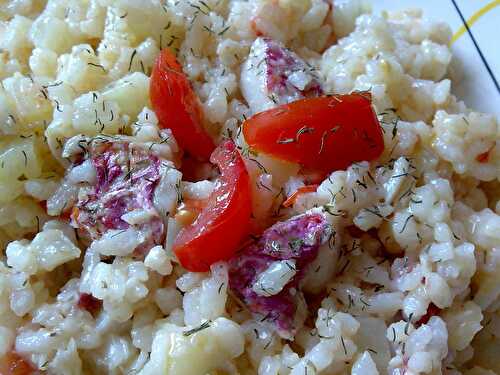 Risotto citronné au fenouil et rougets