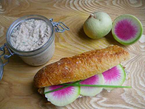 Sandwich fashion aux rillettes de thon