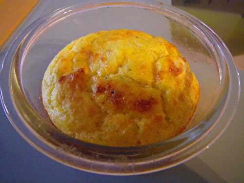 Soufflé à la courgette jaune et au parmesan