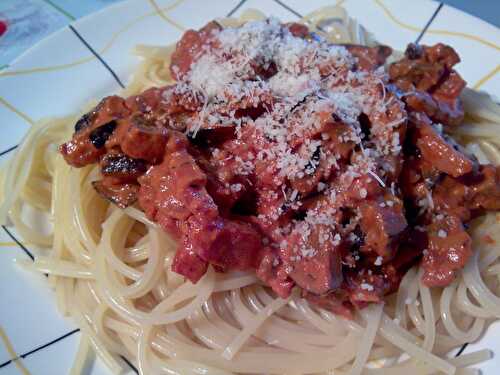 Spaghettis aux aubergines - La ronde des délices