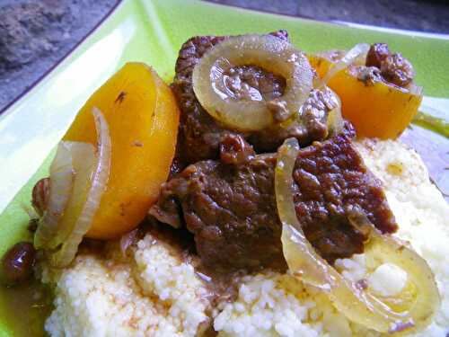 Tajine de boeuf aux patates douces