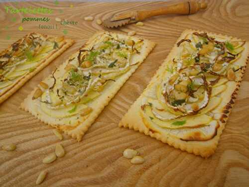 Tartelettes chèvre, fenouil, pommes