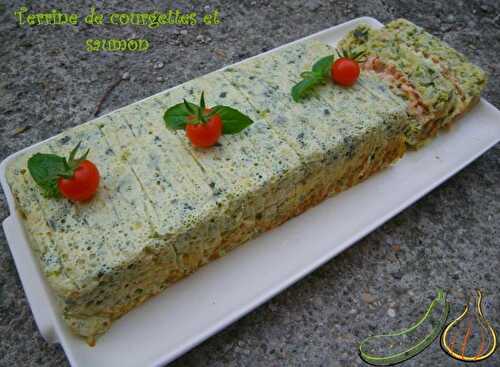 Terrine de courgettes au basilic et saumon