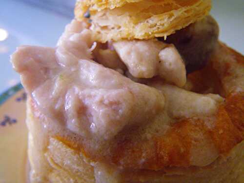 Vol au vent aux ris de veau et sauce au foie gras