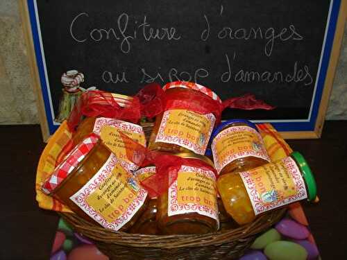 Confiture d’oranges au sirop d’amandes