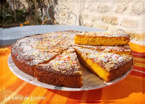 Gâteau de potimarron aux amandes et à la vanille de Tahiti