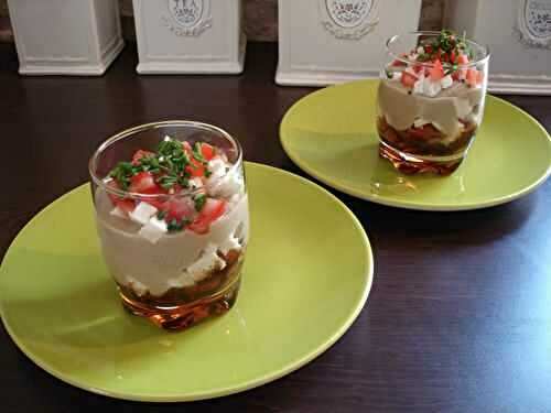 Verrine de caviar d’aubergine à la feta