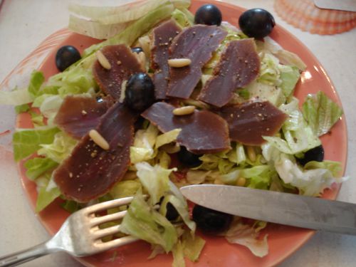 2 salades au magret séché pour le prix d’une !