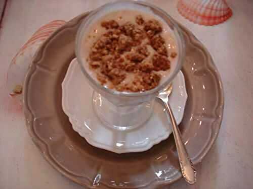 Douceur de banane à la cardamome et son crumble de noisettes