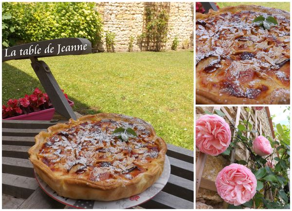 Tarte aux pommes et à la confiture de prunes « sans sucre ajouté » ou presque hi, hi, hi ! !