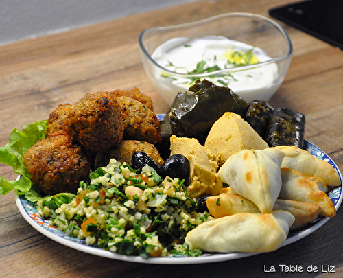 Assiette de mezzé Libanais