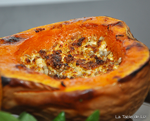 Butternut farci à la feta et tofu rosso