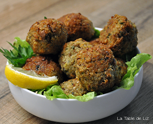 Falafels pois chiches et fèves