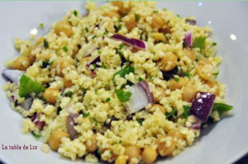 Salade fraicheur pois chiches et boulgour