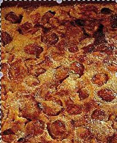 CLAFOUTIS AUX MIRABELLES ET NOUGAT