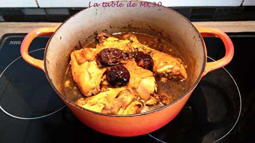 CONFIT DE POULET AUX EPICES ET FRUITS SECS