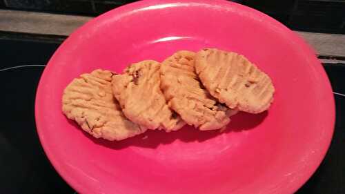 COOKIES AU BEURRE DE CACAHUETTES ET CHOCOLAT