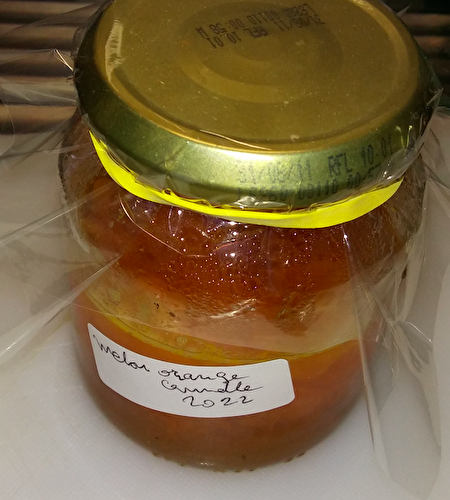 CONFITURE DE MELON ORANGE CANNELLE