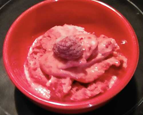 SORBET FRAMBOISE SANS SORBETIÈRE