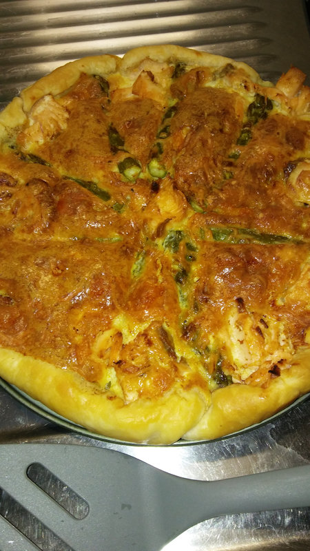 TARTE SAUMON ASPERGES VERTES