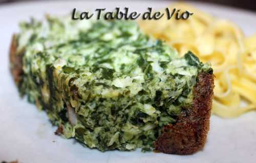 Cake de poisson aux épinards - La table de Vio