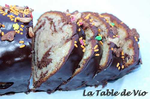 Cake marbré crousti-fondant