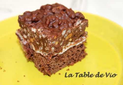 Carrés gourmands au chocolat et à la guimauve