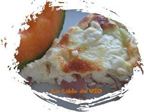 Clafoutis au jambon de Parme et mozzarella - La table de Vio