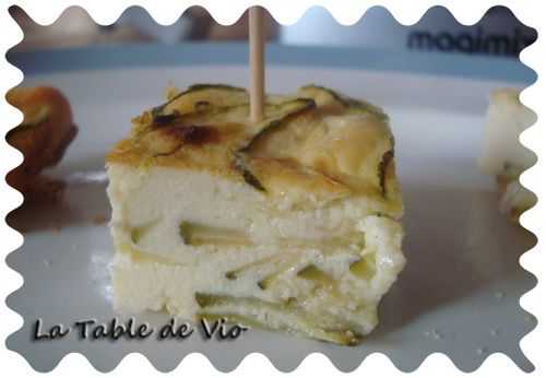 Clafoutis chèvre & courgettes - La table de Vio