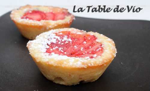 Comme une tartette aux fraises sur lit de cookie