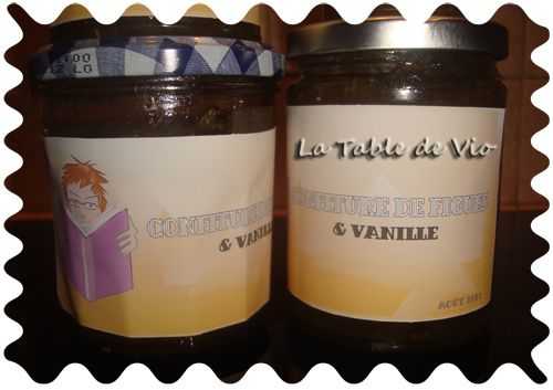 Confiture de figues à la vanille