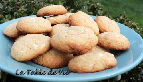 Cookies au chocolat blanc et sirop d'érable - La table de Vio