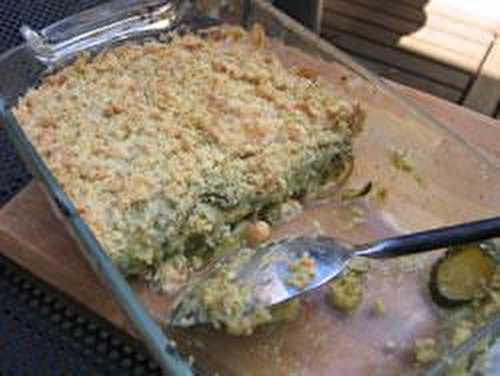 Crumble aux courgettes