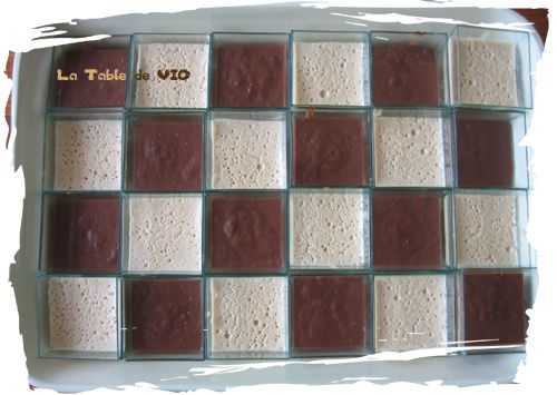 Damier de petites crèmes : Nutella et pain d’épices - La table de Vio