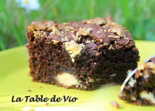 Fondant au chocolat et pépites de chocolat blanc