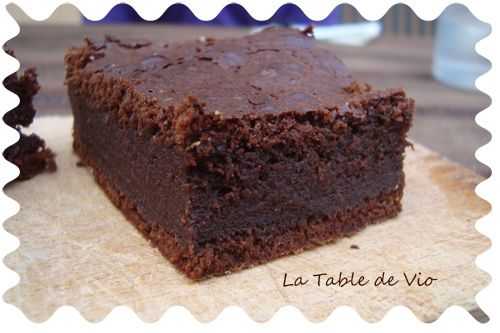 Fondant chocolat et lait concentré sucré