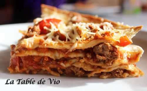 Lasagnes mexicaines (tortillas) - La table de Vio