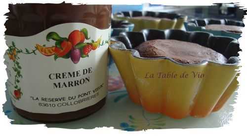 Mi-cuit chocolat coeur de marron