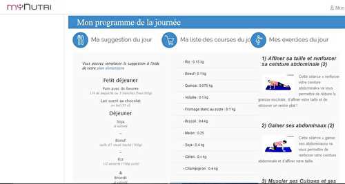 Mon parcours avec myNutri (concours inside)