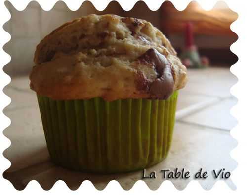 Muffins choco - avoine - La table de Vio