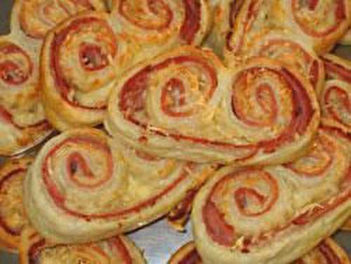 Palmiers au jambon et au gruyère